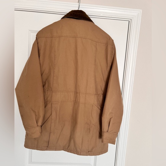 Orvis Heritage Field Coat OR‑4H05 Men’s Medium Tan Waxed Cotton Jacket - Picture 2 of 14